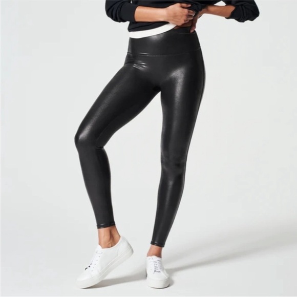 NWT SPANX Faux Leather Leggings Small Regular - Picture 9 of 10